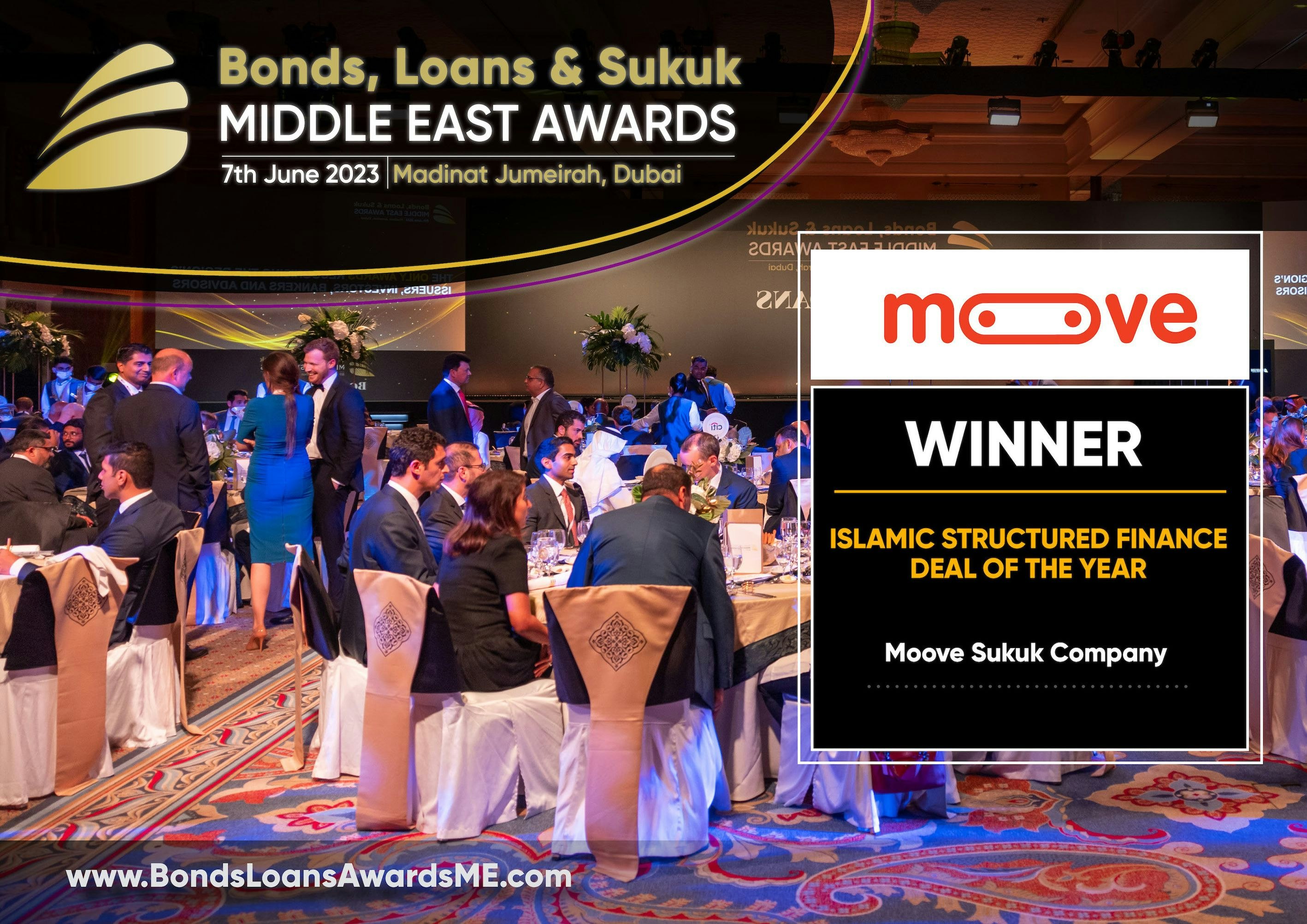 Winner of the Bonds, Loans & Sukuk Middle East Awards 2023